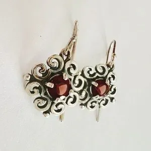 James Avery Jewelry James Avery Garnet Scrolled Red Spanish Lace Match Earrings Poshmark